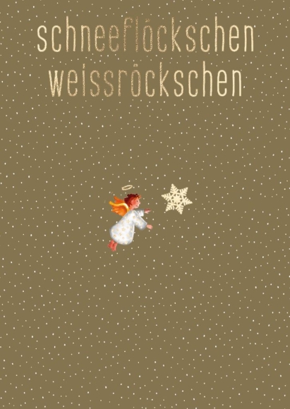 Postkarte: Schneflöckschen Weissröckschen - Christkind