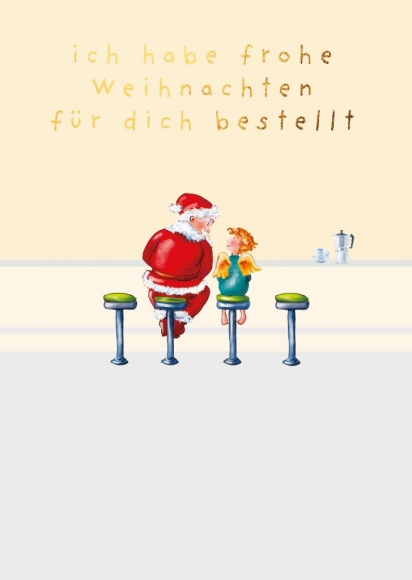 Postkarte: Ich habe frohe Weihnachten für dich bestellt