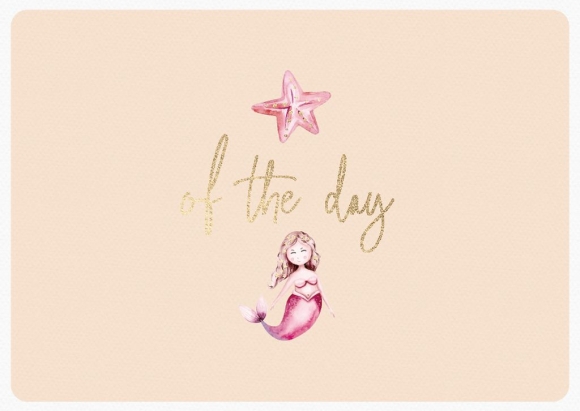Postkarte: Star of the day - Meerjungfrau