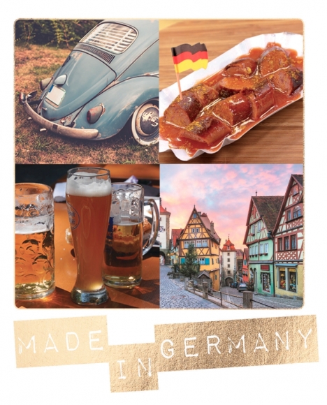 Postkarte: Made in Germany Käfer