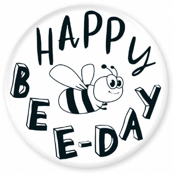 Magnet: Happy Bee-Day.