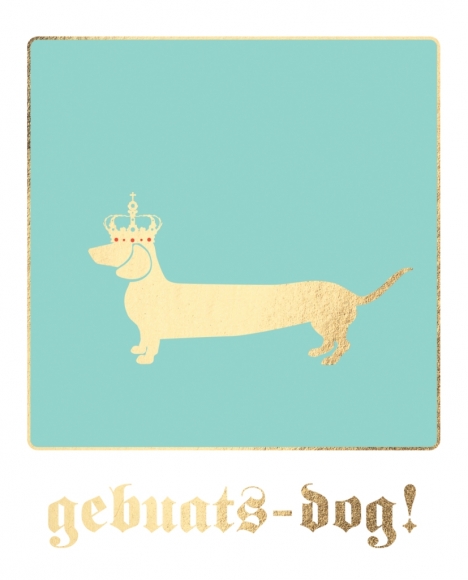 Postkarte: gebuats-dog!