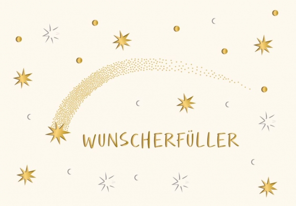 Doppelkarte: Wunscherfüller - Sternschnuppe