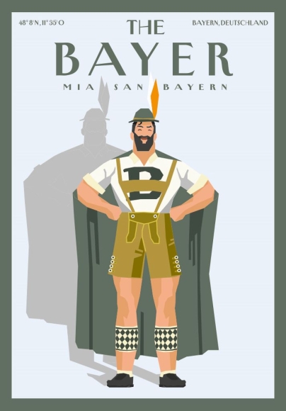 Postkarte: The Bayer - Subayer Man
