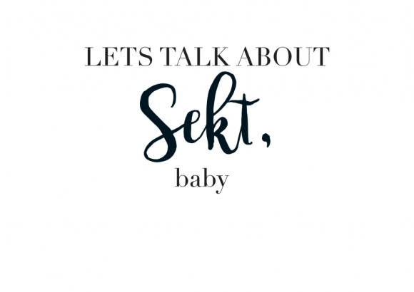 Postkarte: Let&#039;s talk about Sekt, baby