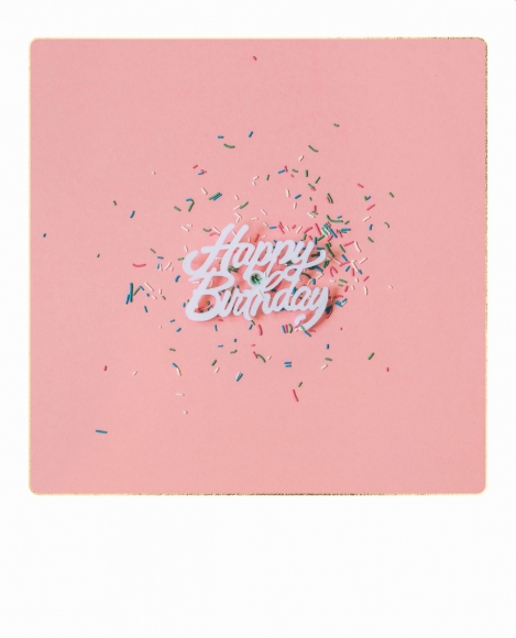 Postkarte: Happy Birthday Zuckerstreusel