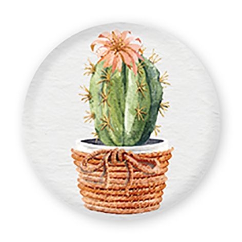 Magnet: Kaktus mit Blüte HC 32 mm