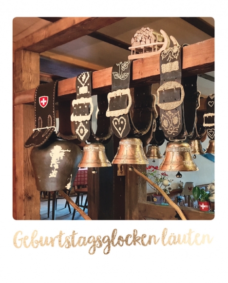 Postkarte: Geburtstagsglocken läuten - Schweiz