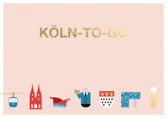 Postkarte: Köln-to-go