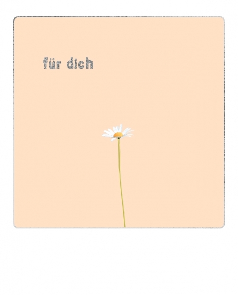 Postkarte: Gänseblümchen - für dich