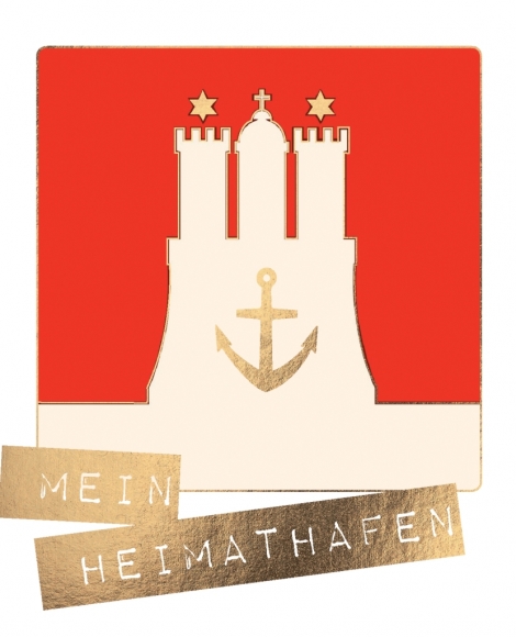 Postkarte: Mein Heimathafen