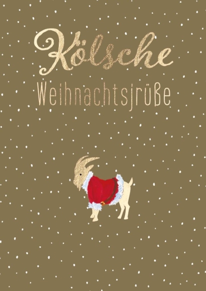 Postkarte: Kölsche Weihnachtsjrüße - Geissbock