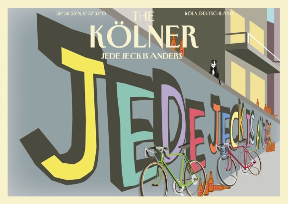 Postkarte: The Kölner - Street Art