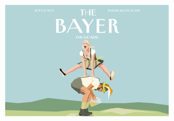 Postkarte: The Bayer - Bockspringen