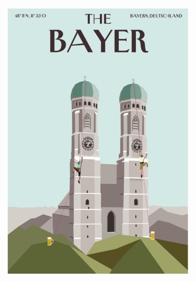 Postkarte: The Bayer - Frauenkirche in München
