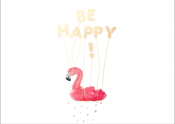 Doppelkarte: Be Happy!
