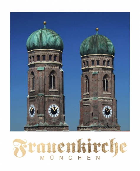 Postkarte: Frauenkirche München - 2 Türme