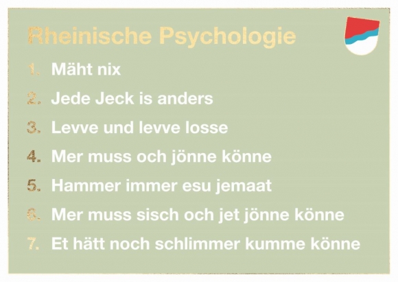 Postkarte: Rheinische Psychologie