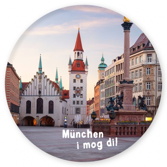 Magnet: München I mog di. Rathausplatz. HC 56 mm