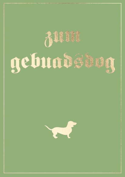 Postkarte: Zum Gebuadsdog