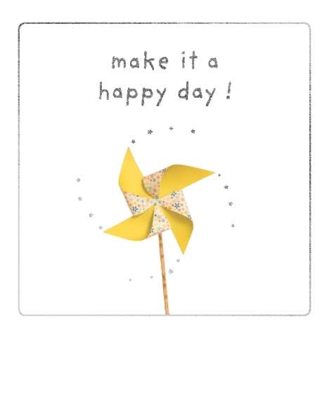 Postkarte: make it a happy day