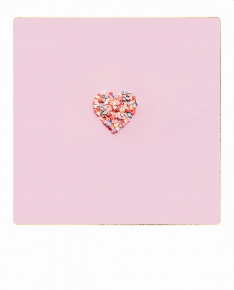 Postkarte: Herz aus Zucker