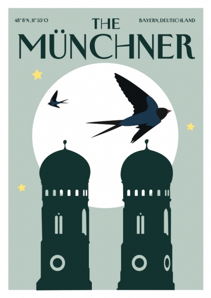 Postkarte: The Münchner - Schwalbe