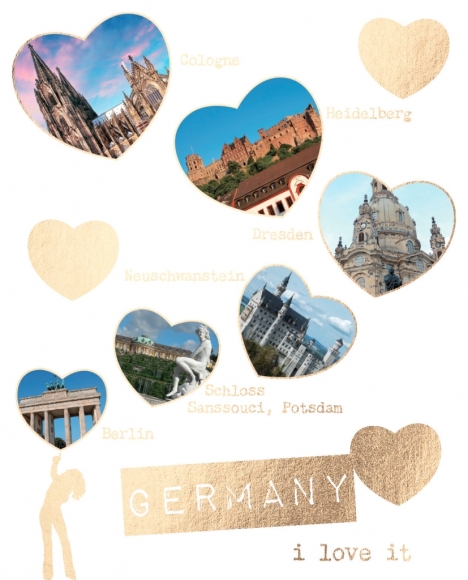 Postkarte: Germany, i love it