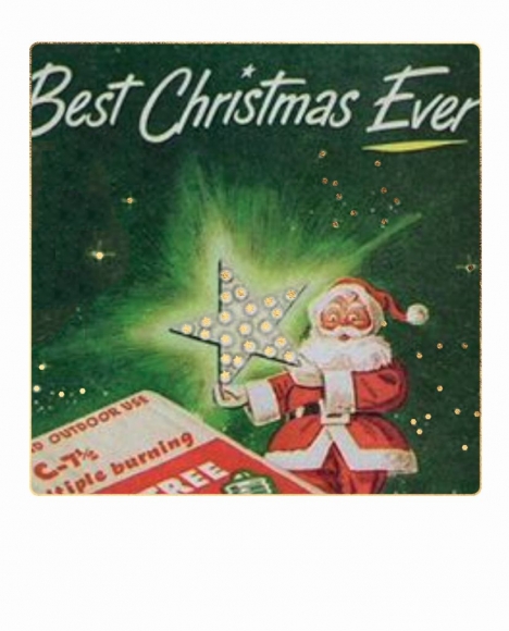 Postkarte: Best Christmas Ever Weihnachtsmann
