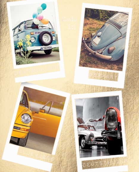 Postkarte: Deutschland 4 Autos