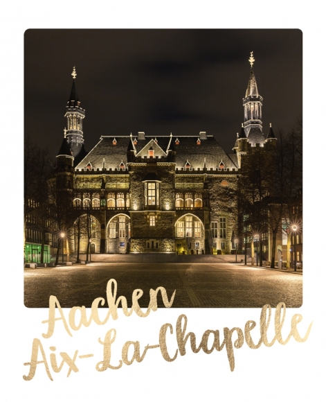 Postkarte: Aachen Aix-La-Chapelle