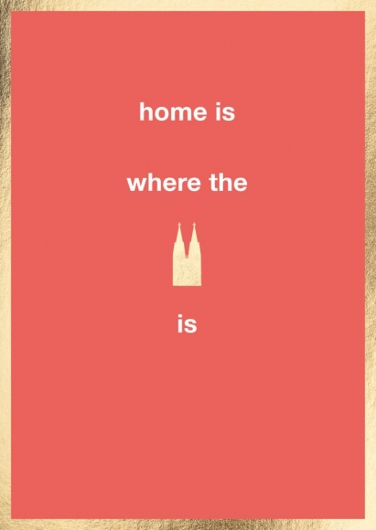 Postkarte: home is where the dome is