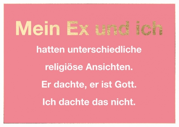 Postkarte: Mein Ex und ich...