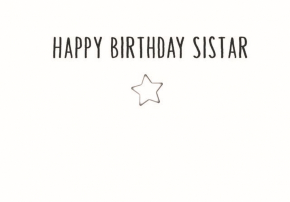 Postkarte: Happy Birthday Sistar