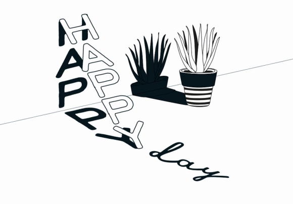 Doppelkarte: Happy Day - Pflanze
