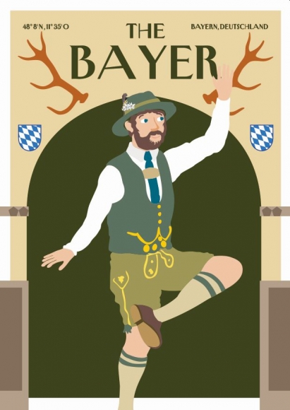 Postkarte: The Bayer Schuhplattler