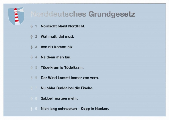 Postkarte: Norddeutsches Grundgesetz
