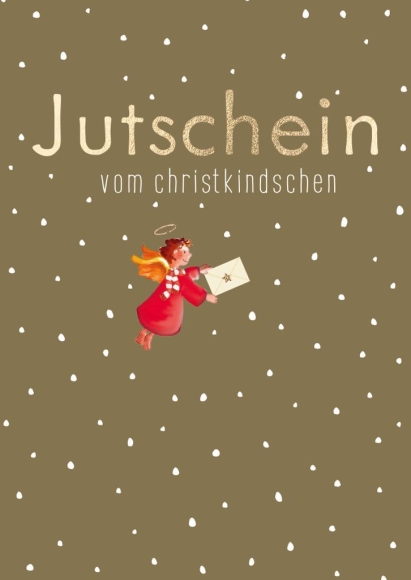 Doppelkarte: Jutschein vom Christkindschen