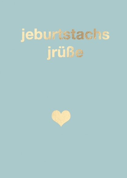 Postkarte: jeburtstachsjrüße
