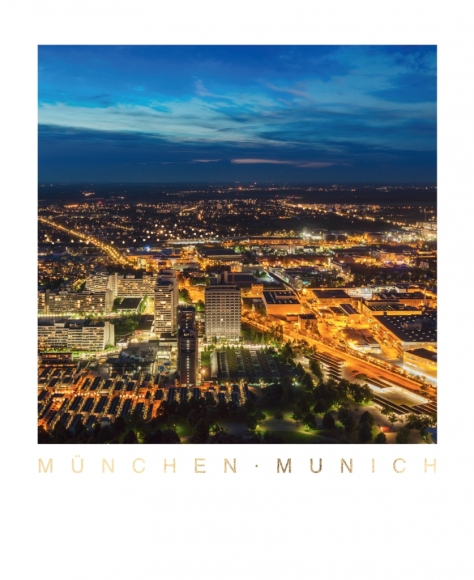 Postkarte: München bei Nacht
